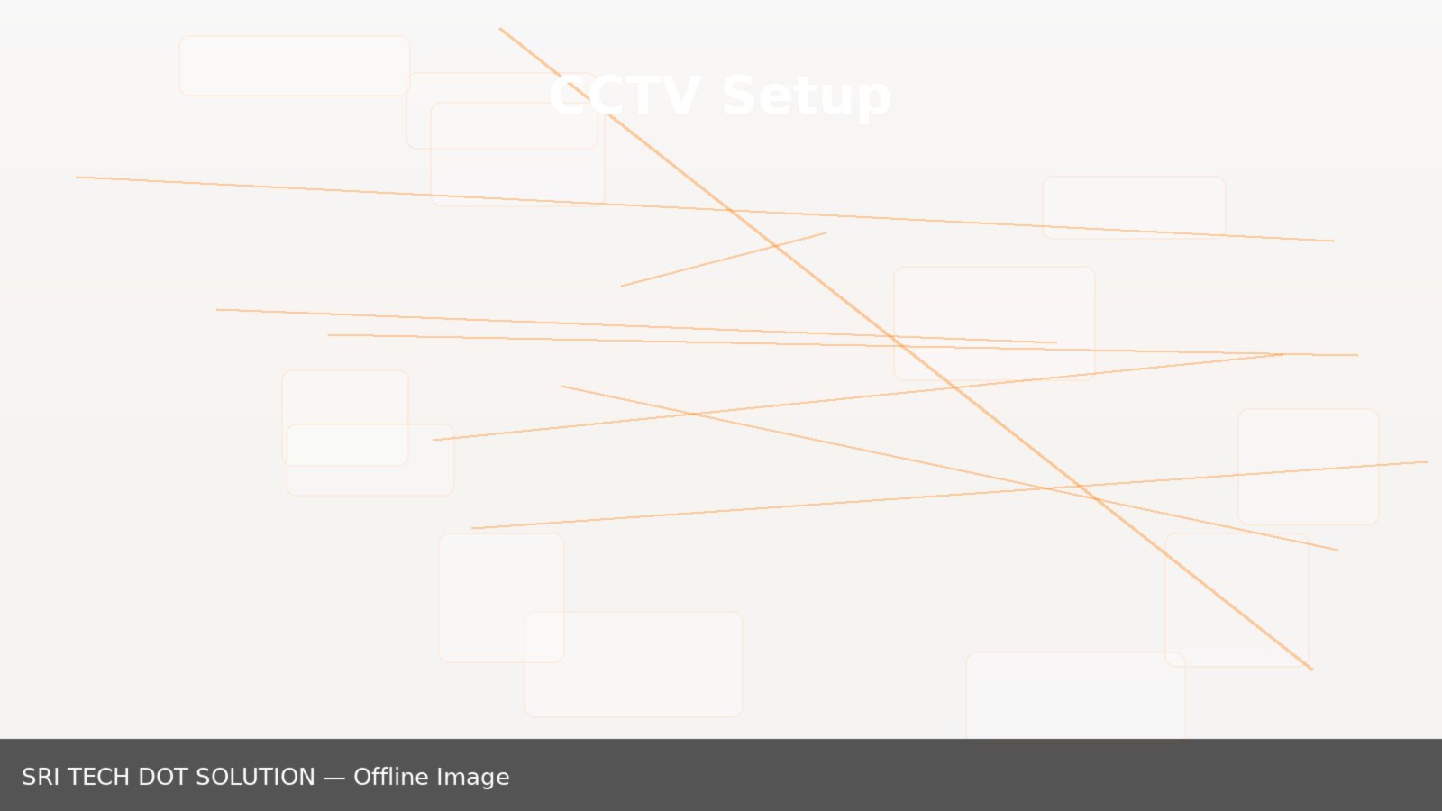 CCTV installation on site