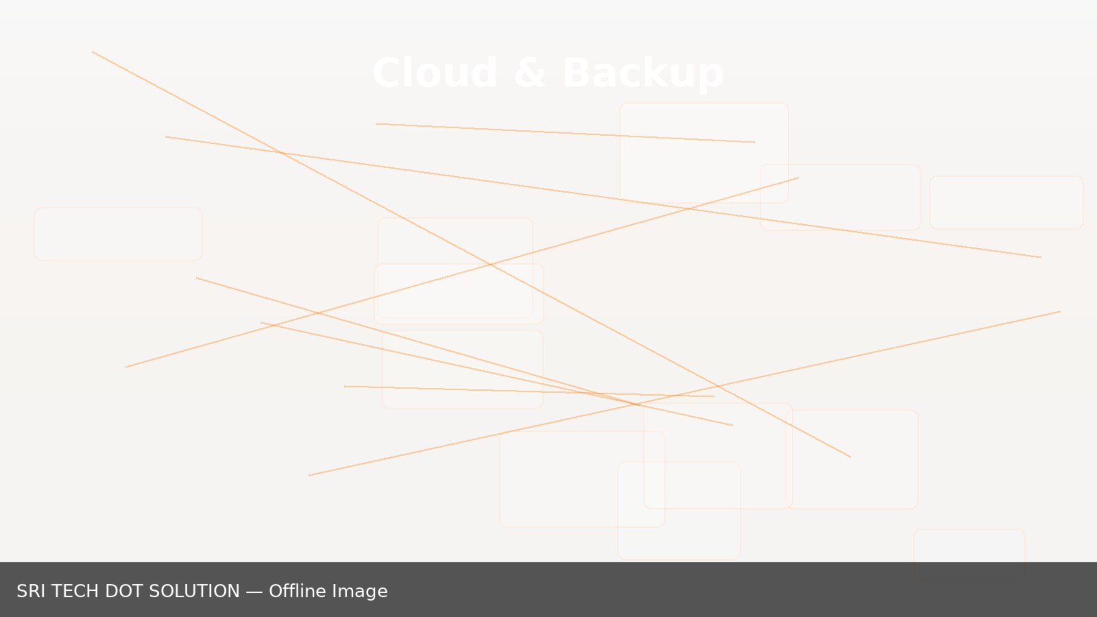 Cloud & backup