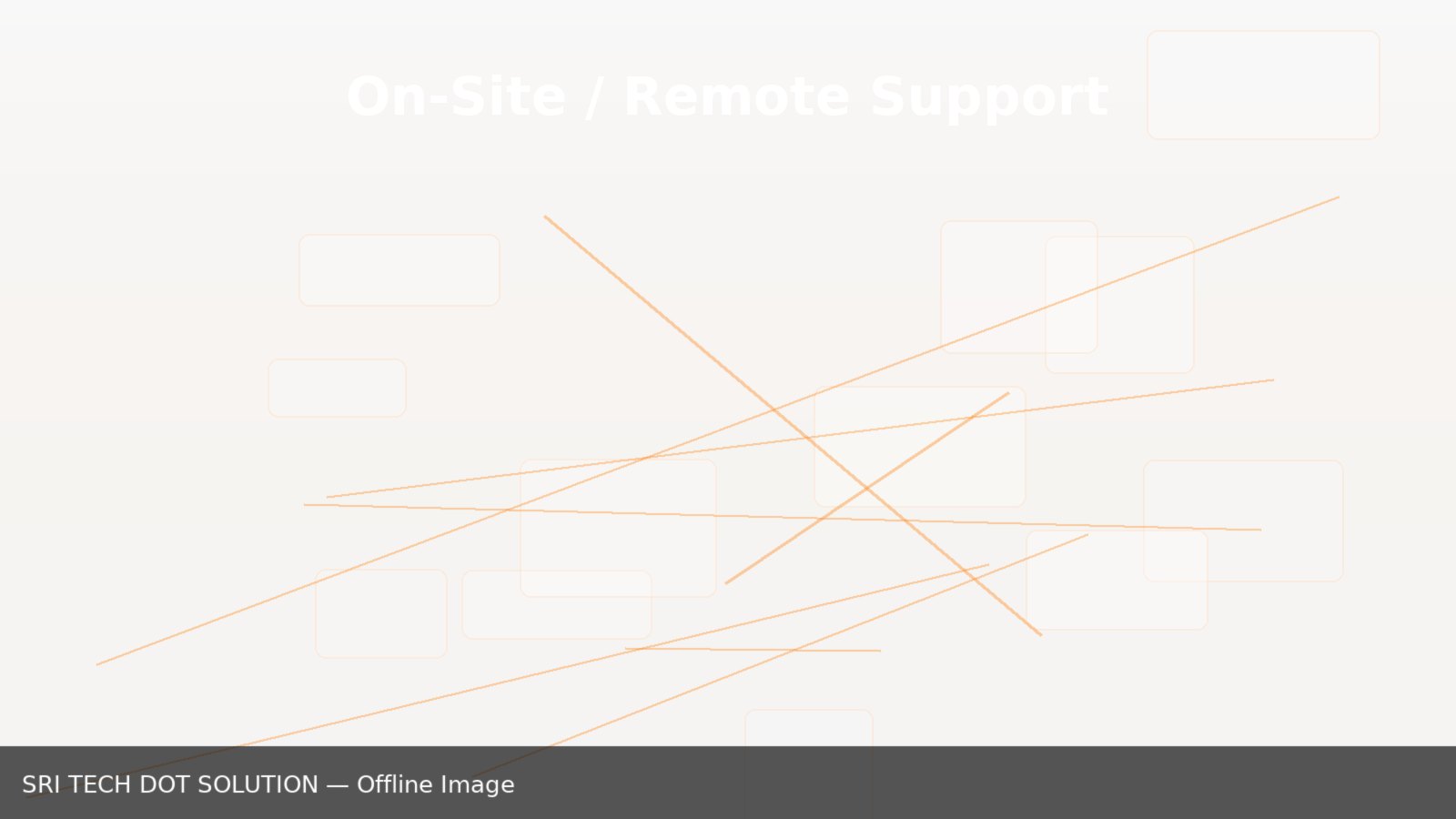 On-site IT support during training